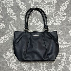 Nine West Women's Black Faux Leather Shoulder Bag Medium Tote Handbag